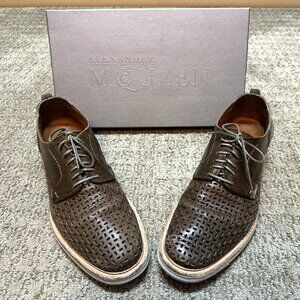 Alexander McQueen - Green Leather Perforated Shoes - Size 44